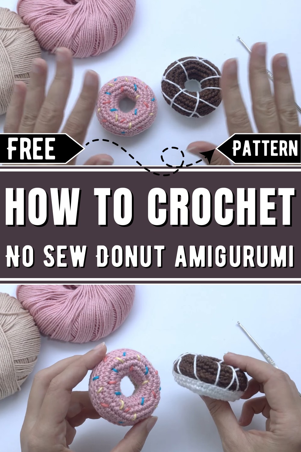 No Sew Donut amigurumi