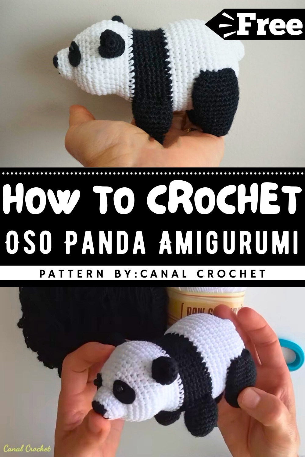 Oso Panda Amigurumi Tutorial