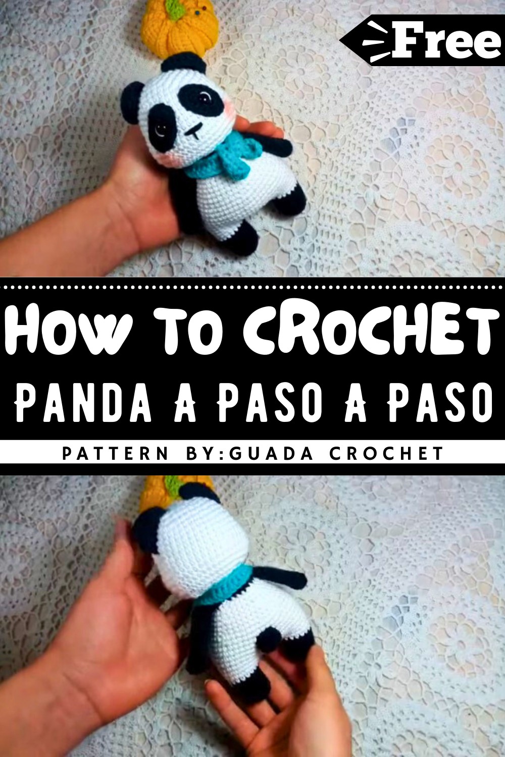 Panda A Crochet Paso A Paso