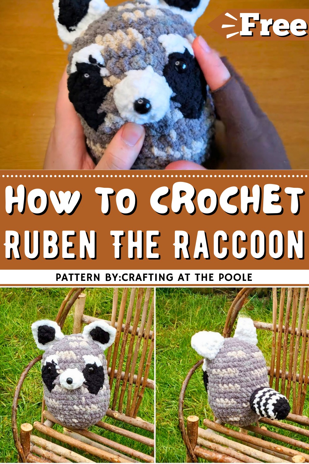 Ruben The Raccoon Amigurumi Crochet