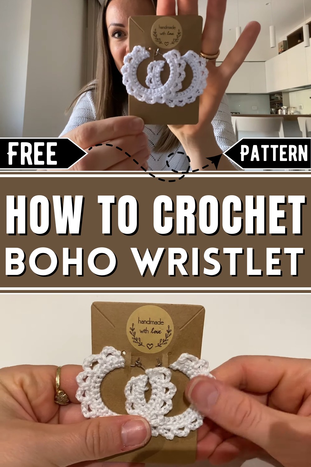 Super Easy Beginner Friendly Boho Crochet Earrings