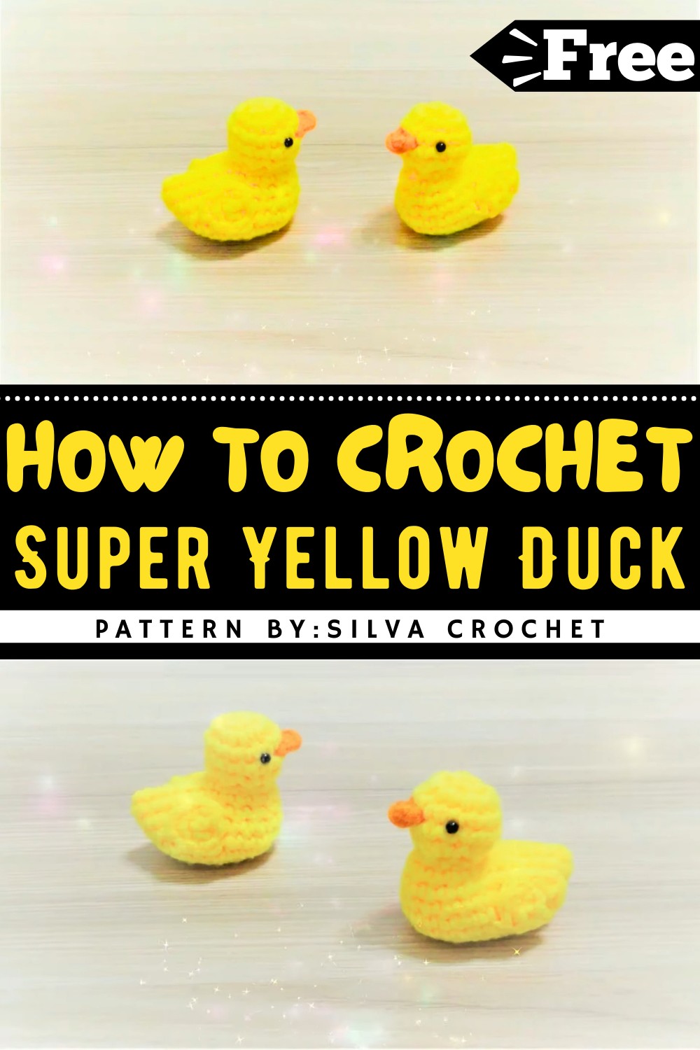 Super Easy Crochet Yellow Duck