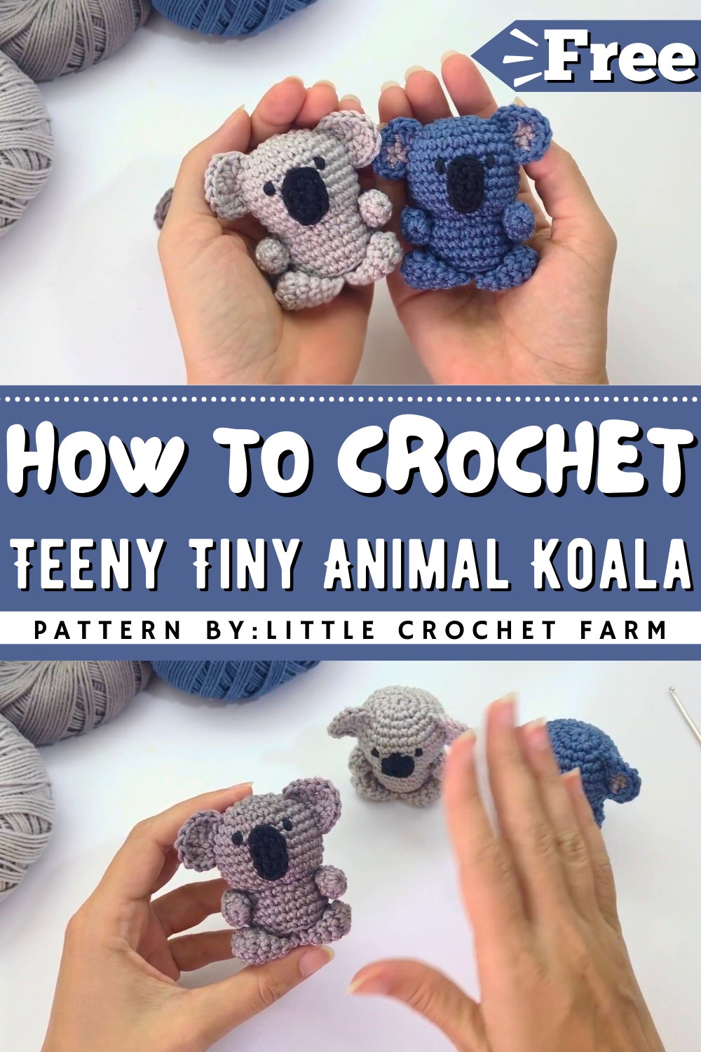 Teeny Tiny Animal Crochet Koala Tutorial