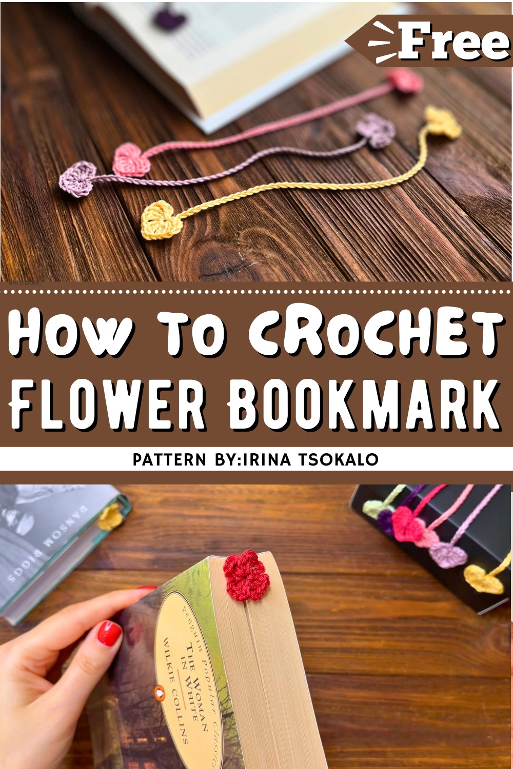 The Easiest Crochet Flower Bookmark