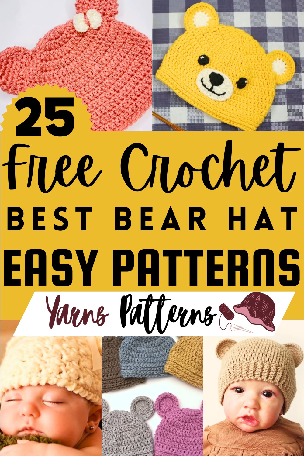 Crochet Bear Hat Free Patterns