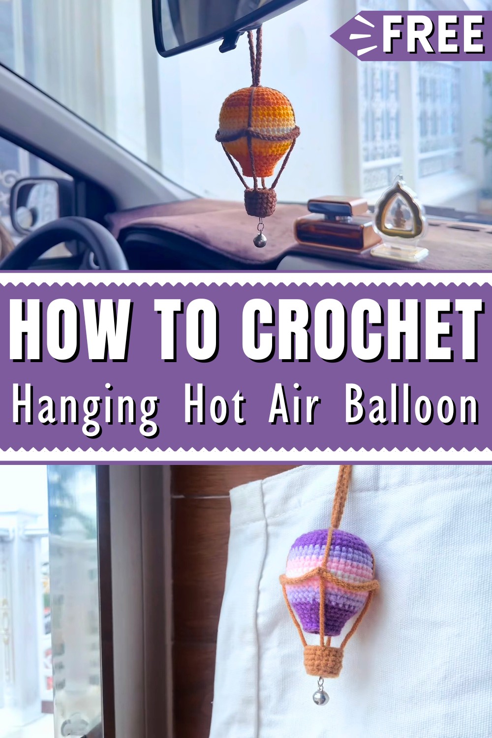 Crochet Hanging Hot Air Balloon