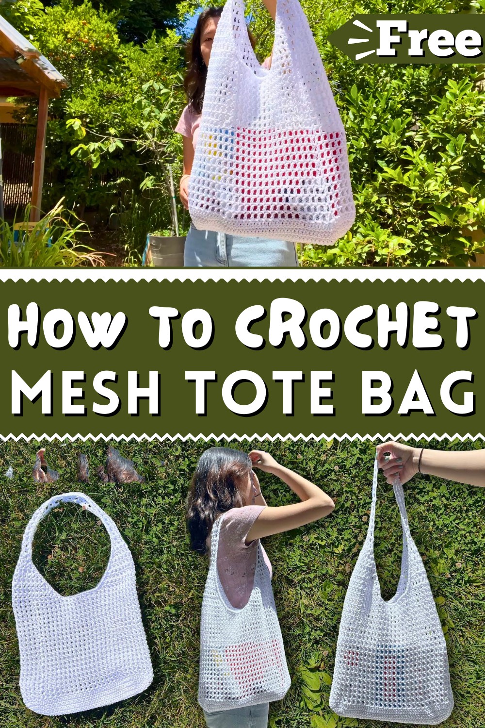 Crochet Mesh Tote Bag