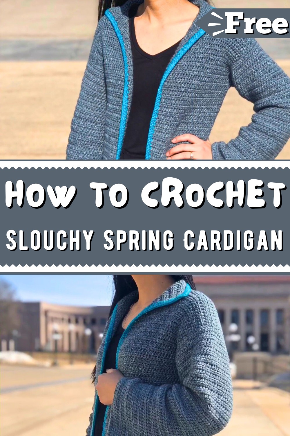 Crochet Slouchy Spring Cardigan