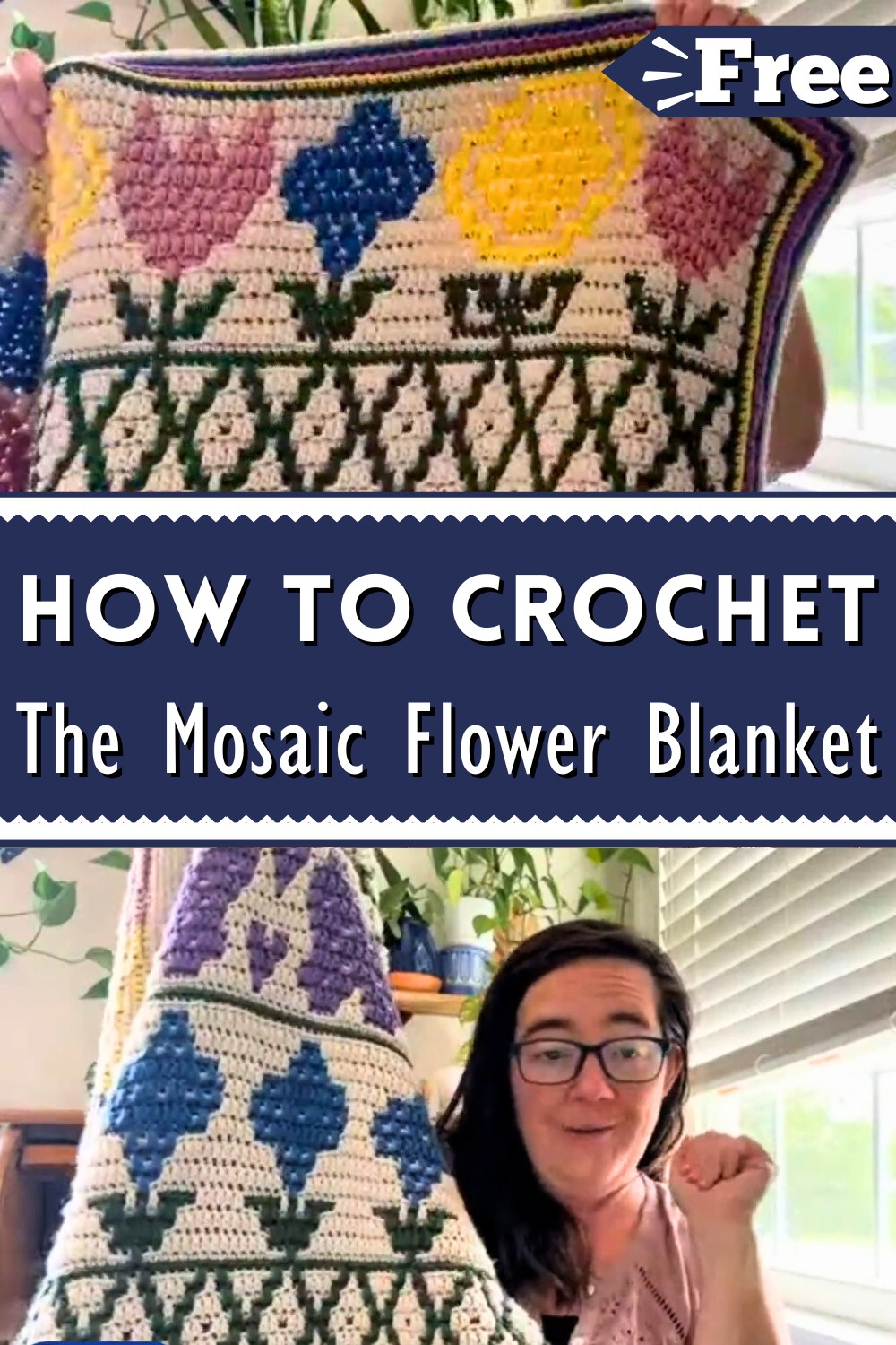 Crochet The Mosaic Flower Blanket