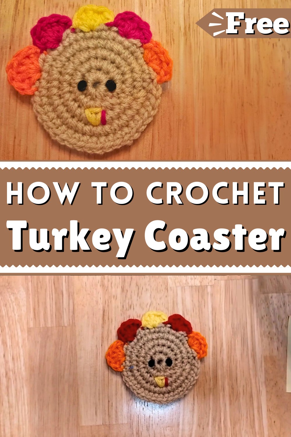 Crochet Turkey Coaster