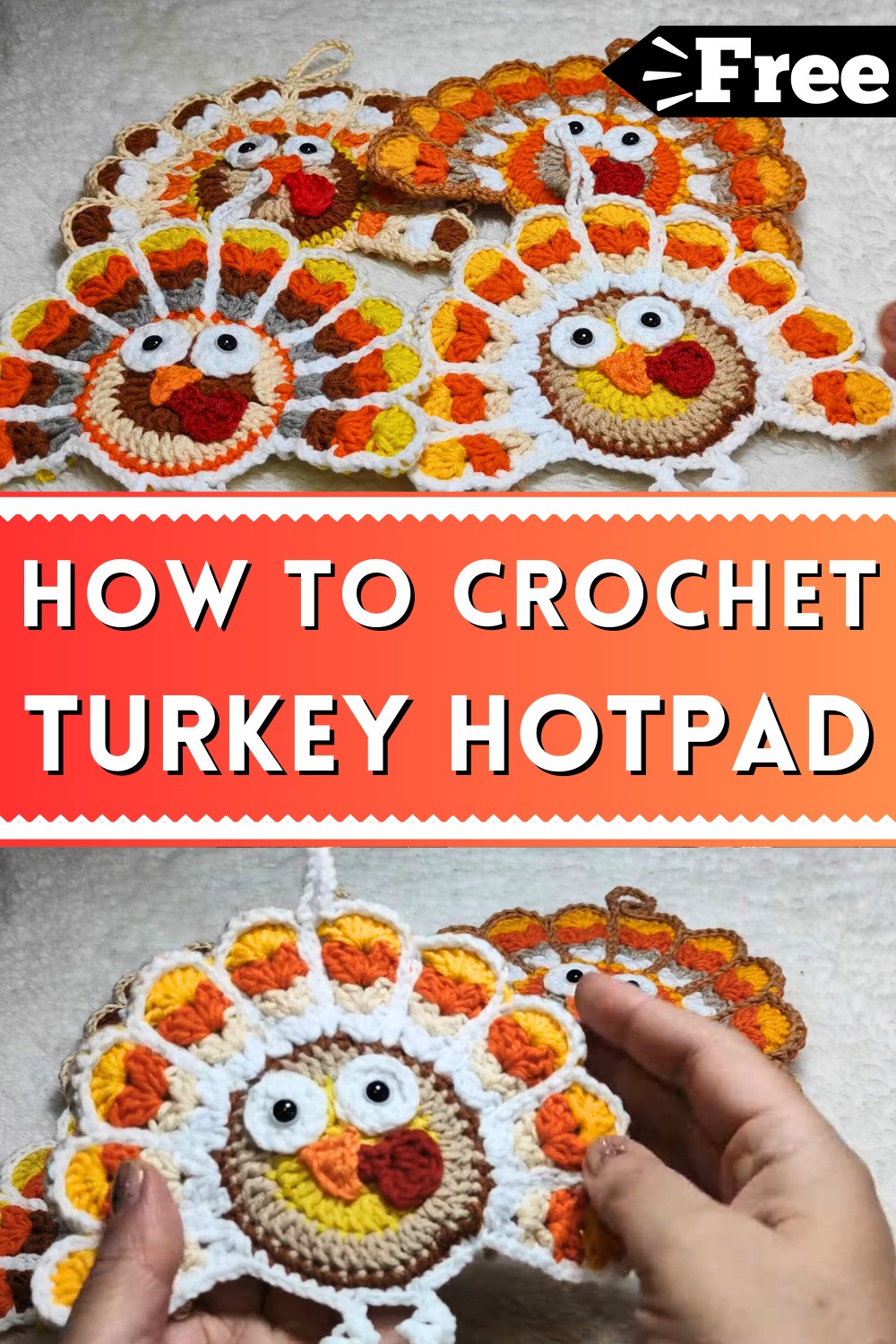 Crochet Turkey Hotpad