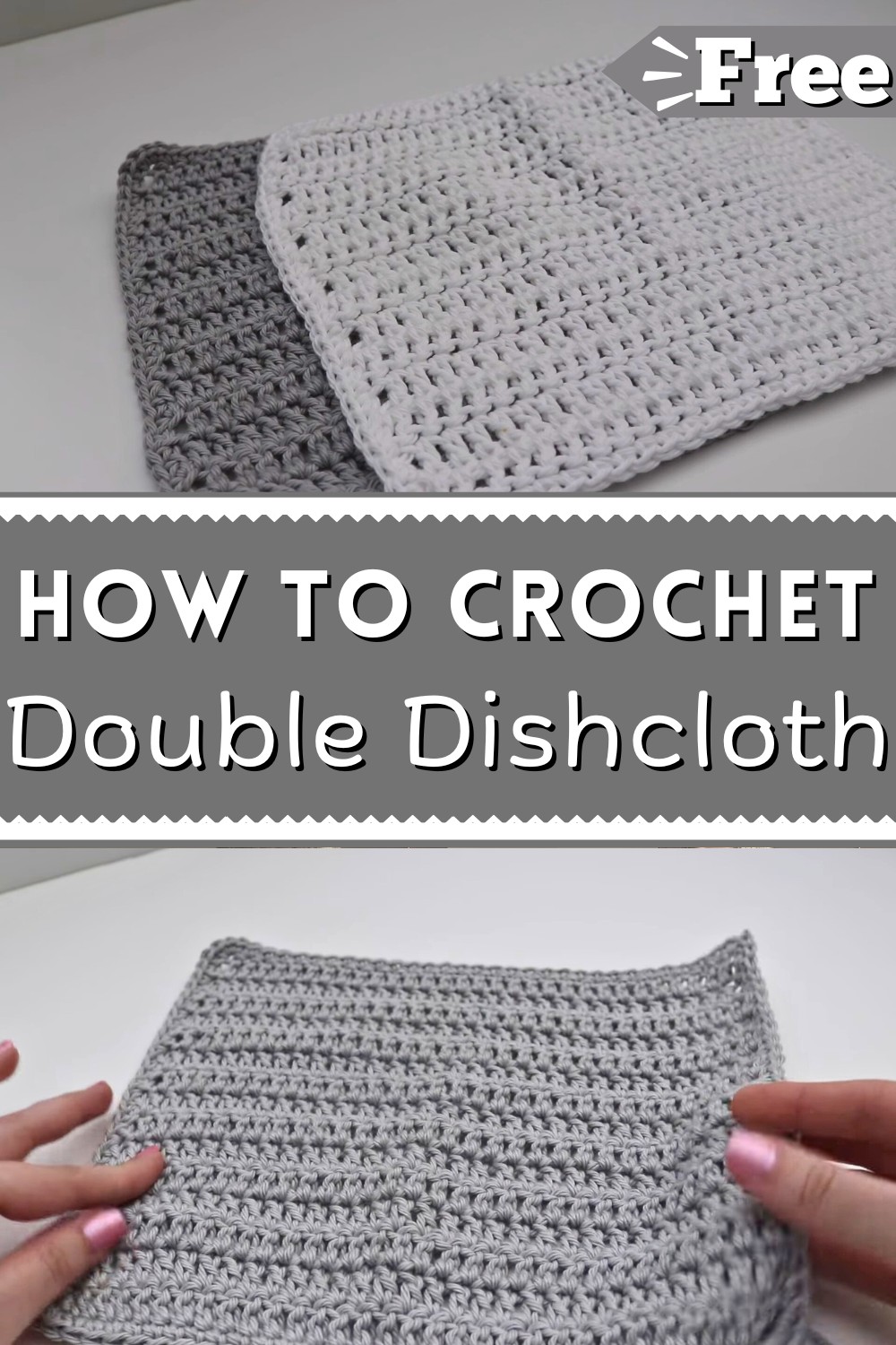 Double Crochet Dishcloth
