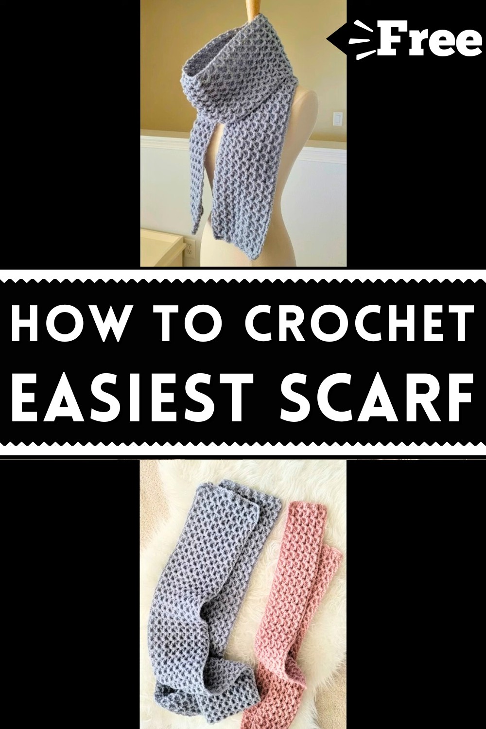 Easiest Crochet Scarf Pattern