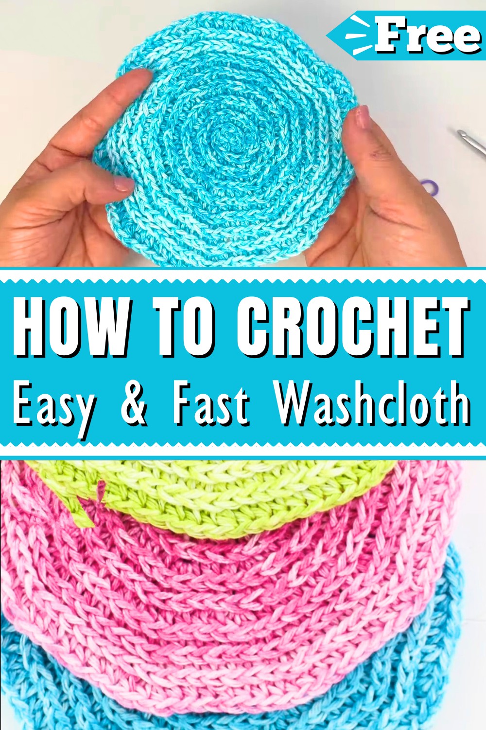 Easy & Fast Crochet Washcloth