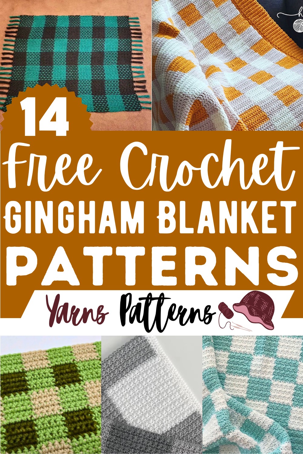 Free Crochet Gingham Blanket Patterns