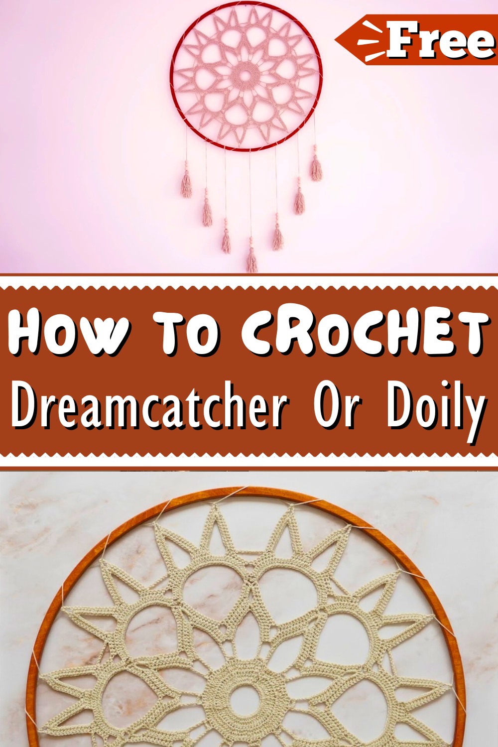 How To Crochet Dreamcatcher Or Doily Sahra For Beginners