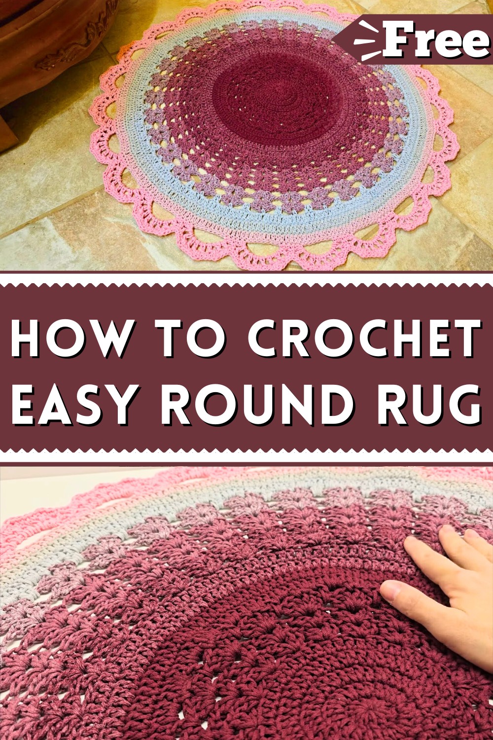 How To Crochet Easy Round Rug