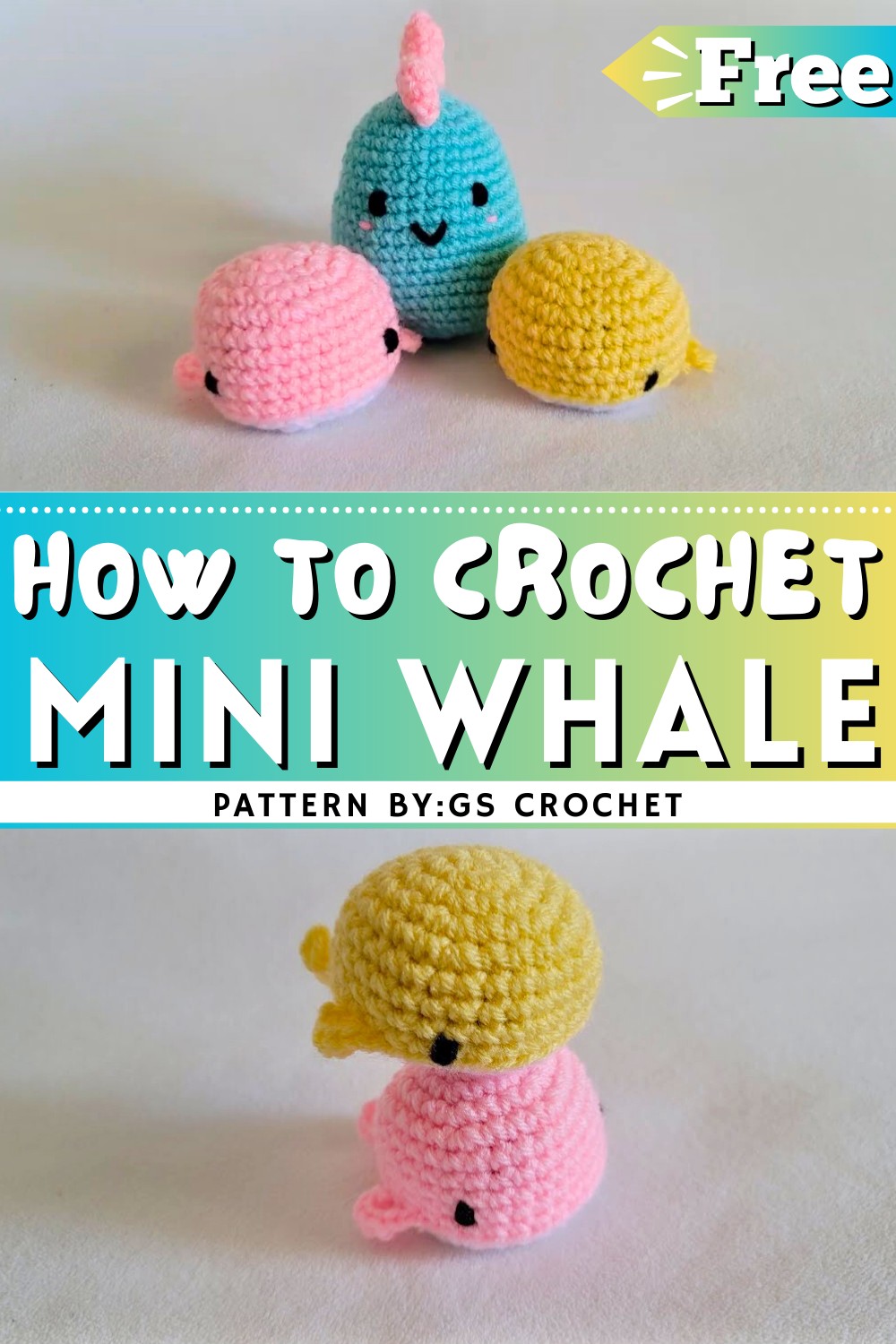 How To Crochet Mini Whale