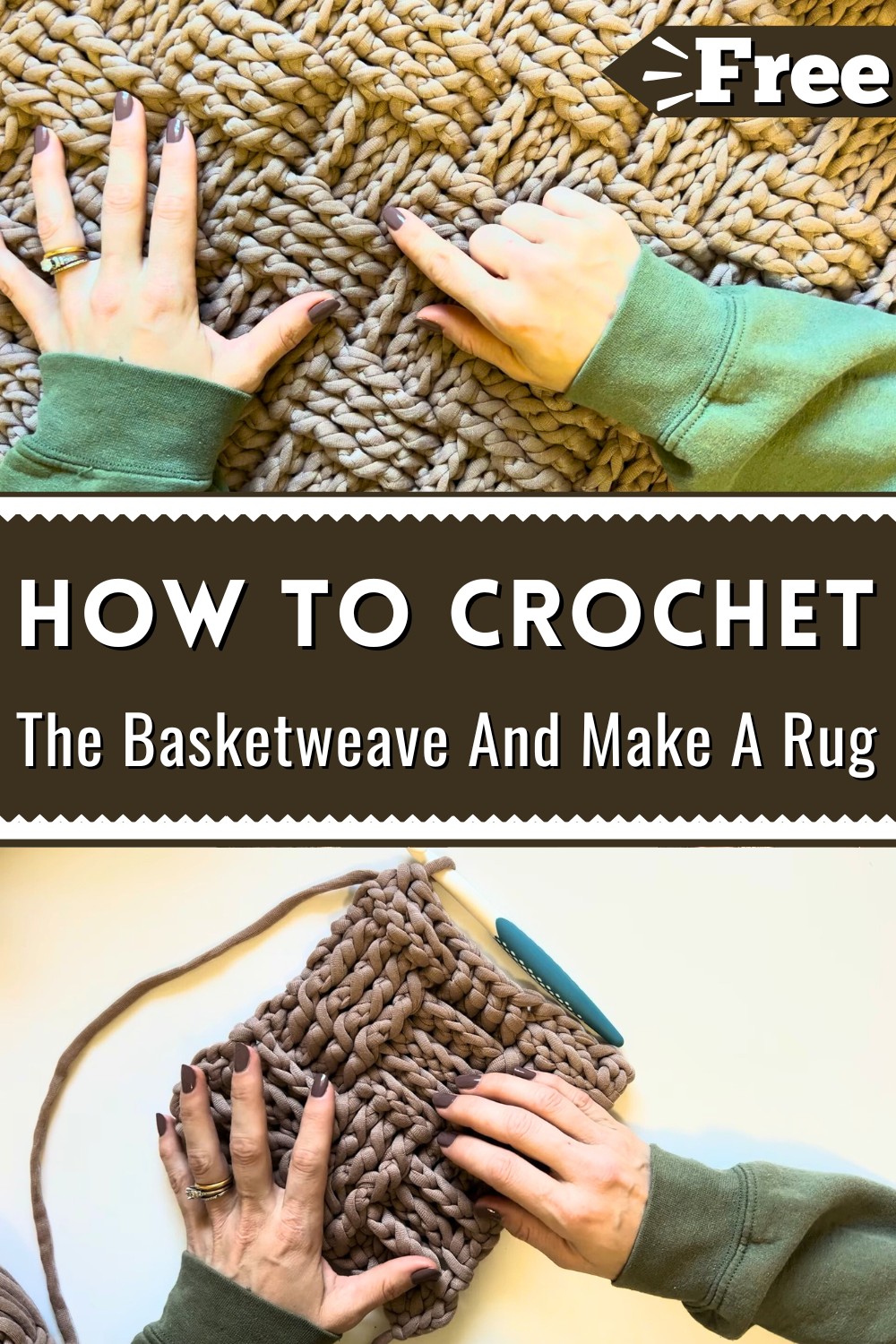 How To Crochet The Basketweave And Make A Crochet Rug