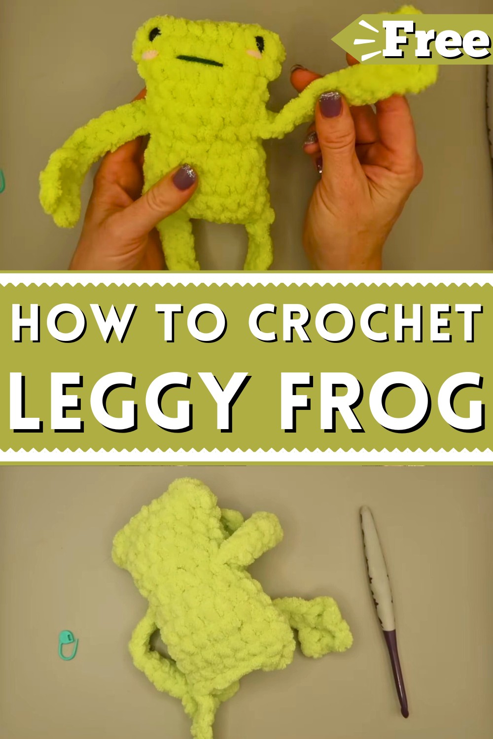 Leggy Frog Crochet