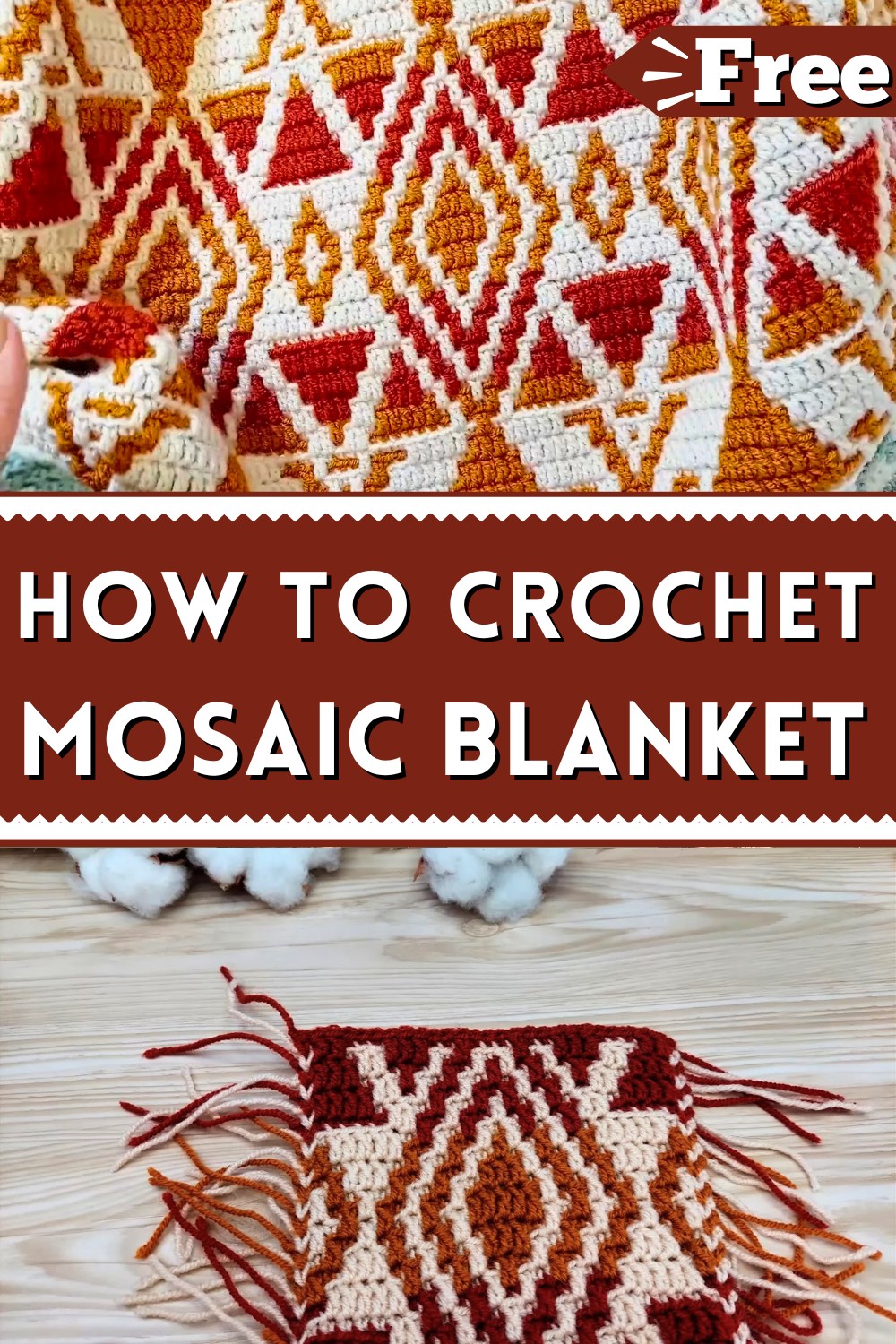 Mosaic Crochet Blanket Pattern