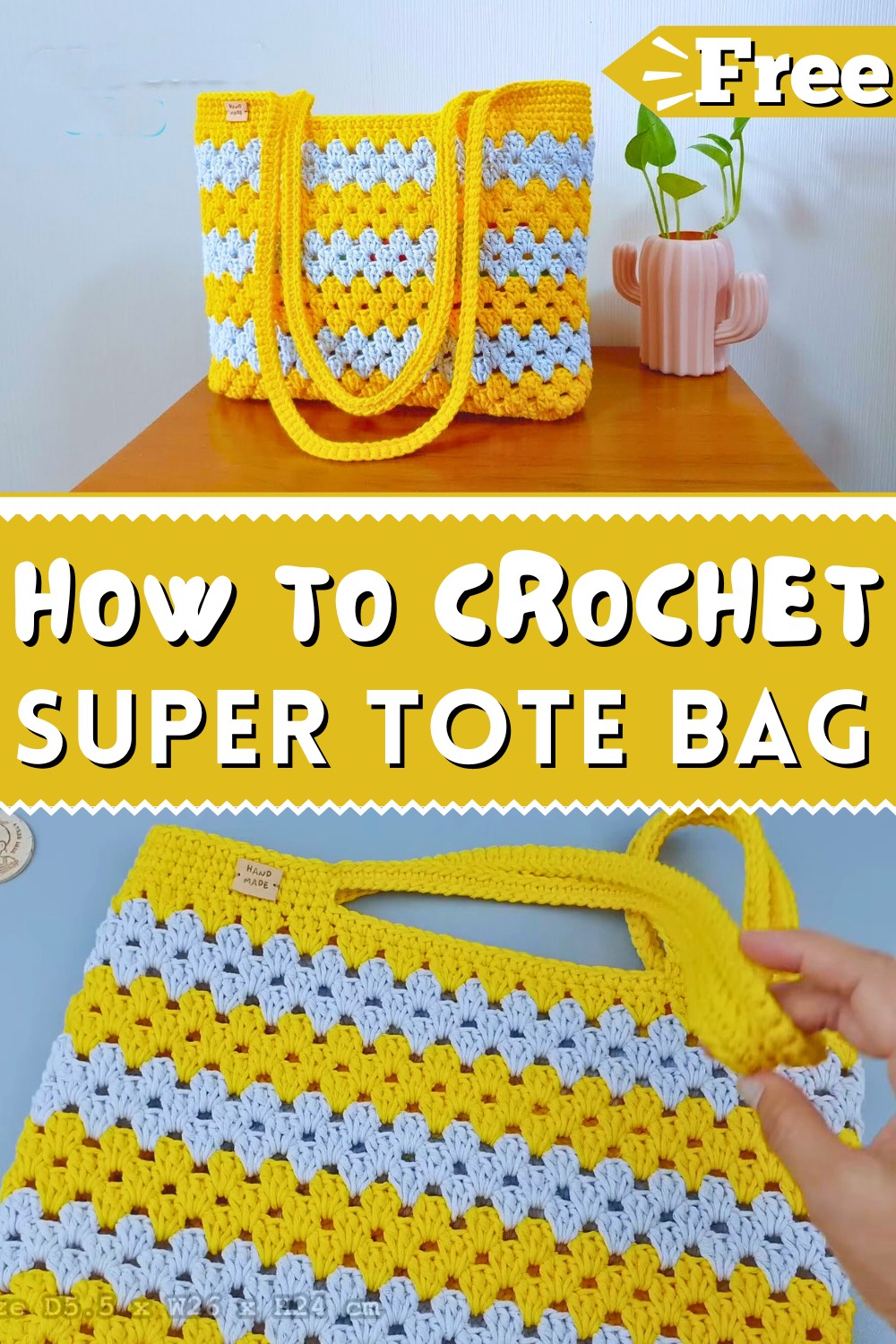 Super Easy Crochet Tote Bag