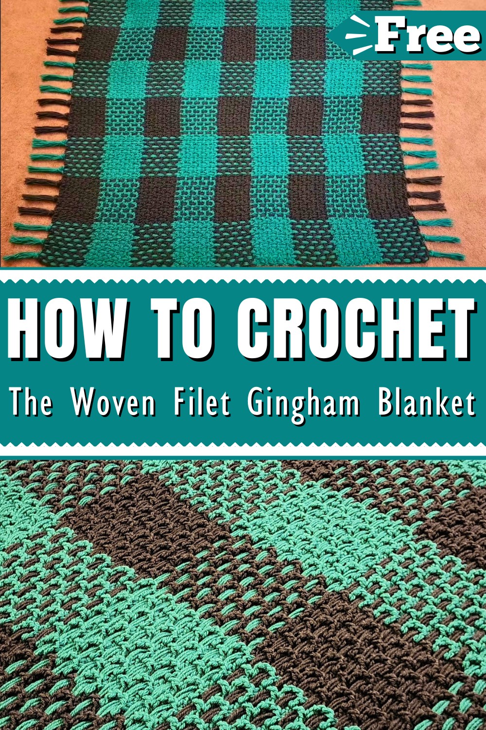 The Woven Filet Gingham Blanket