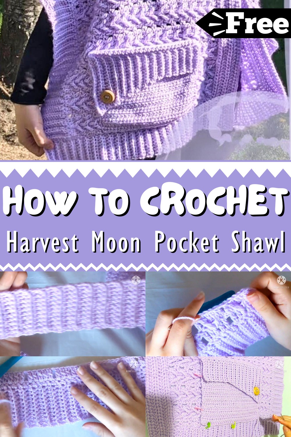 Crochet Harvest Moon Pocket Shawl