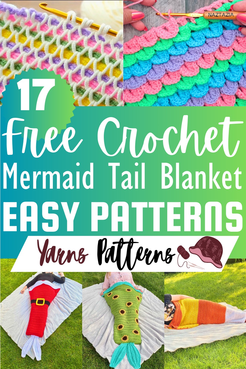 Crochet Mermaid Tail Blanket Patterns