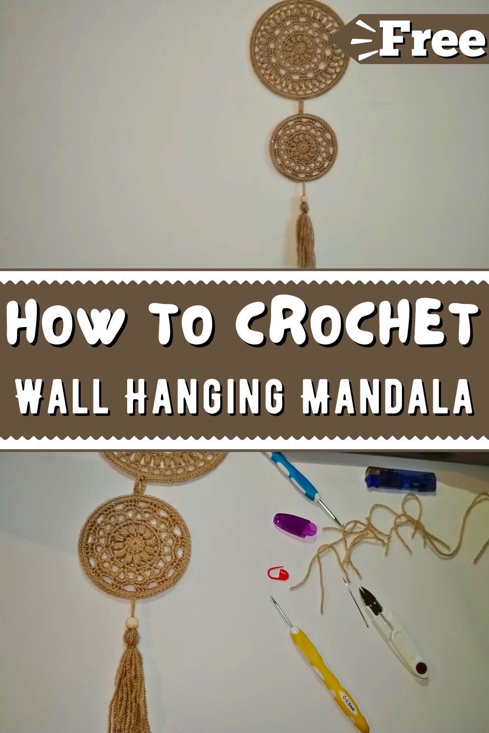 Crochet Wall Hanging Crochet Mandala