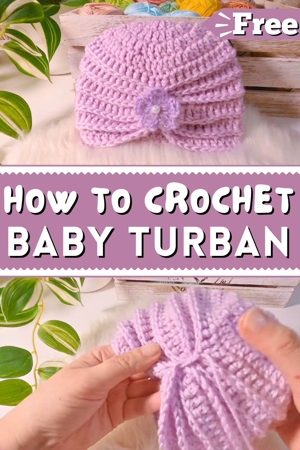 Easy Crochet Baby Turban