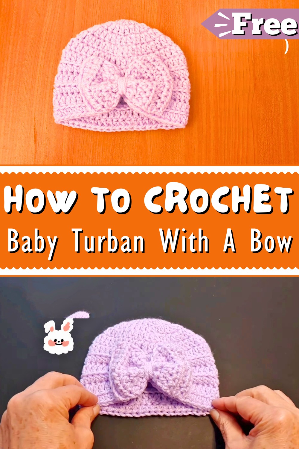 How To Crochet A Baby Turban With A Bow