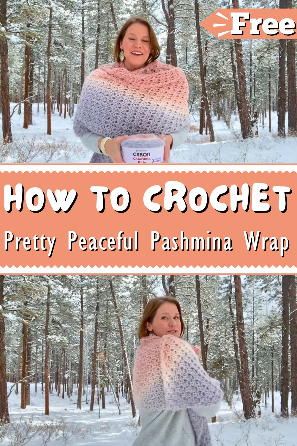 Pretty Peaceful Pashmina Crochet Wrap