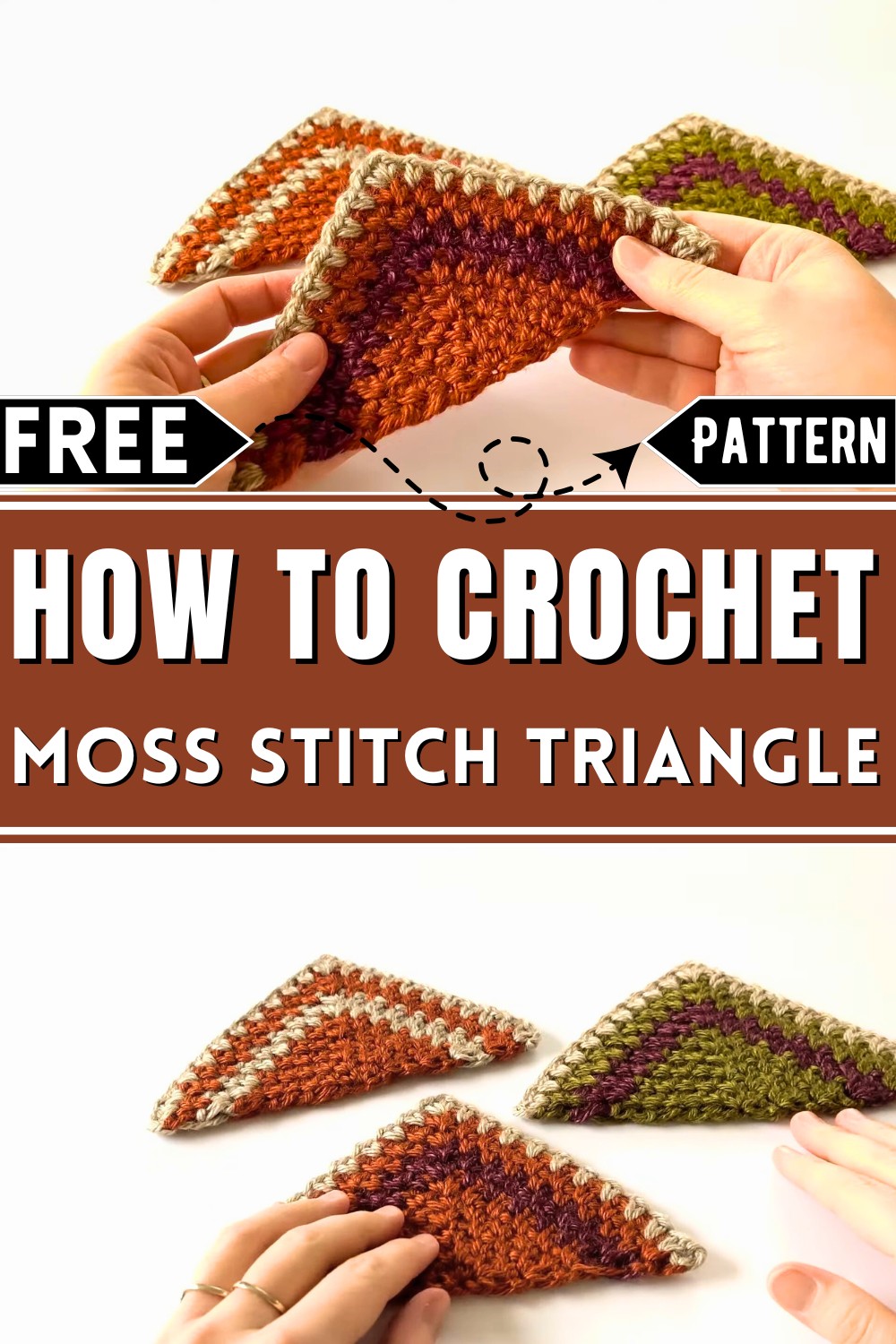 Crochet A Moss Stitch Triangle