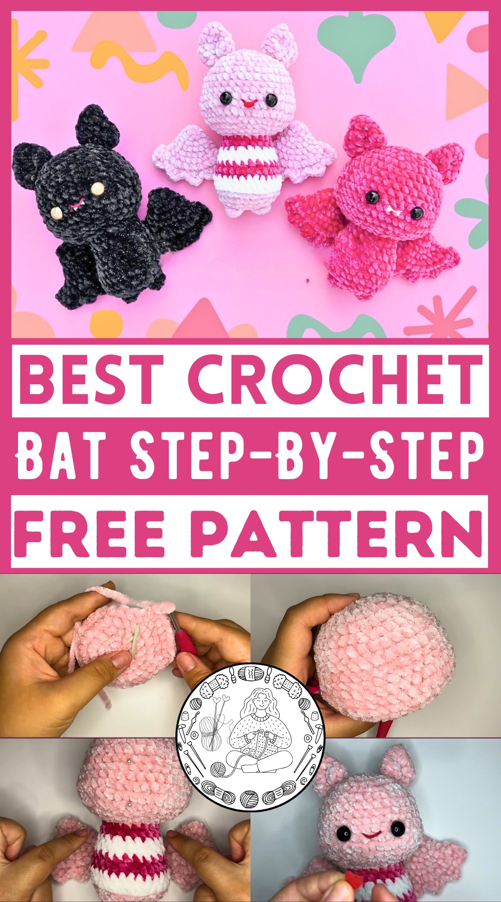 Crochet Bat Step-By-Step Tutorial