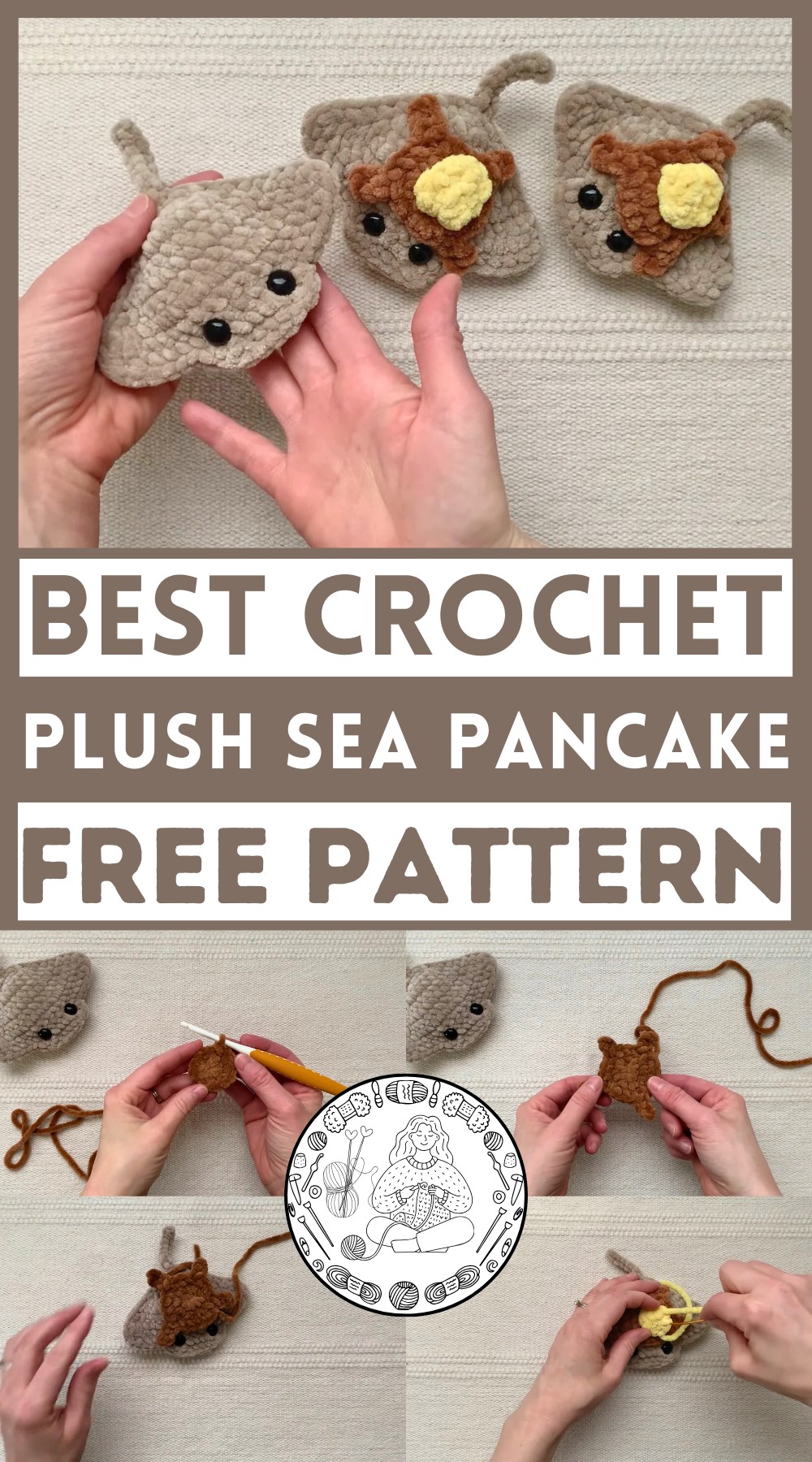 Crochet Plush Sea Pancake