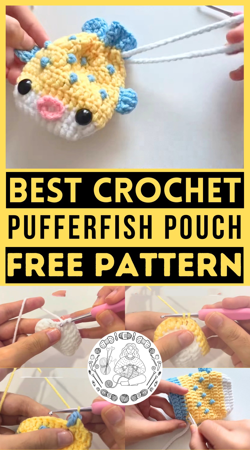 Crochet Pufferfish Pouch Pattern