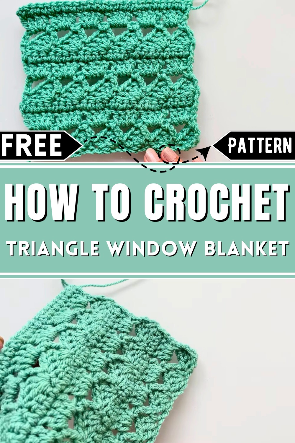 Crochet Triangle Window Blanket Pattern