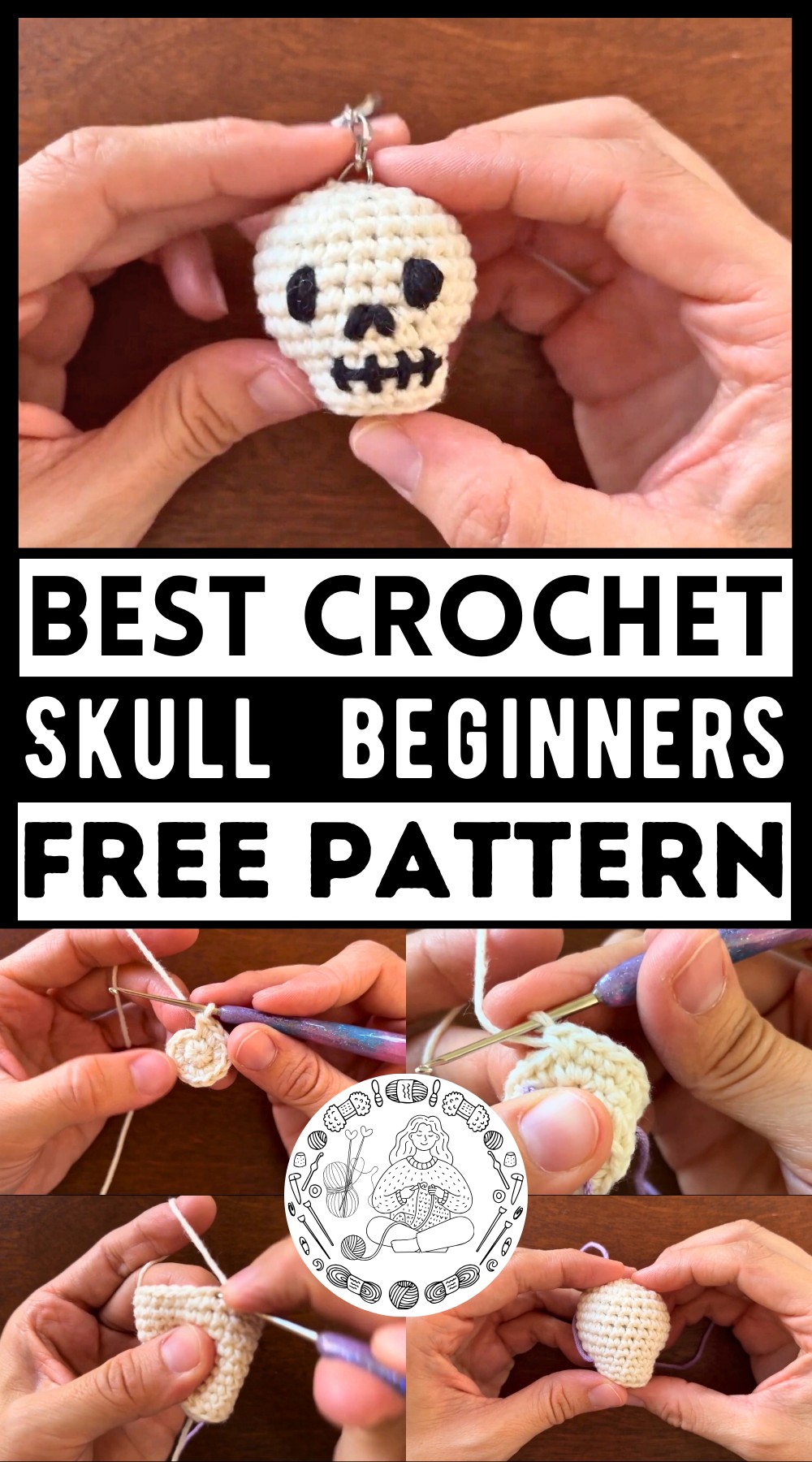 Crocheted Skull beginners tutorial