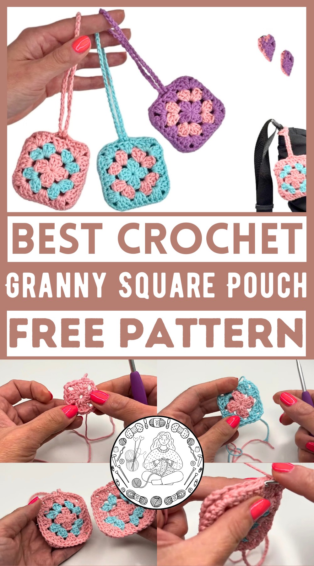 How to Make a Simple Granny Square Pouch