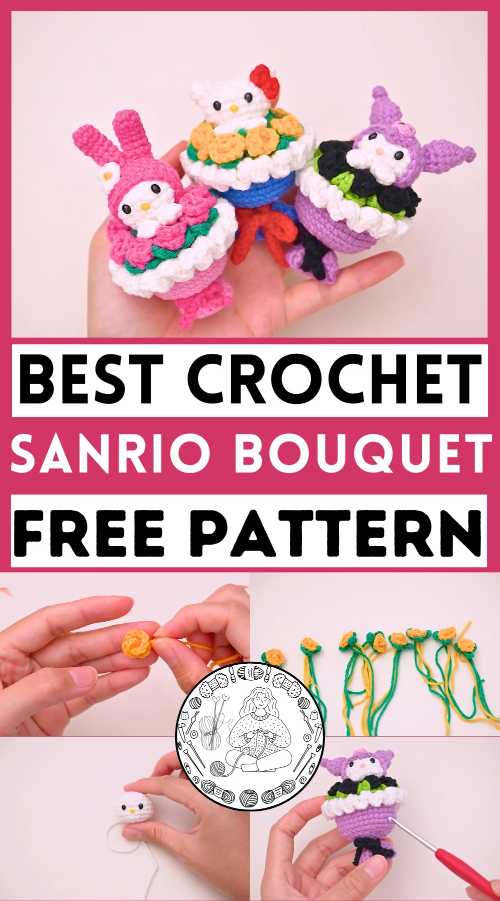 Sanrio Crochet Bouquet Tutorial