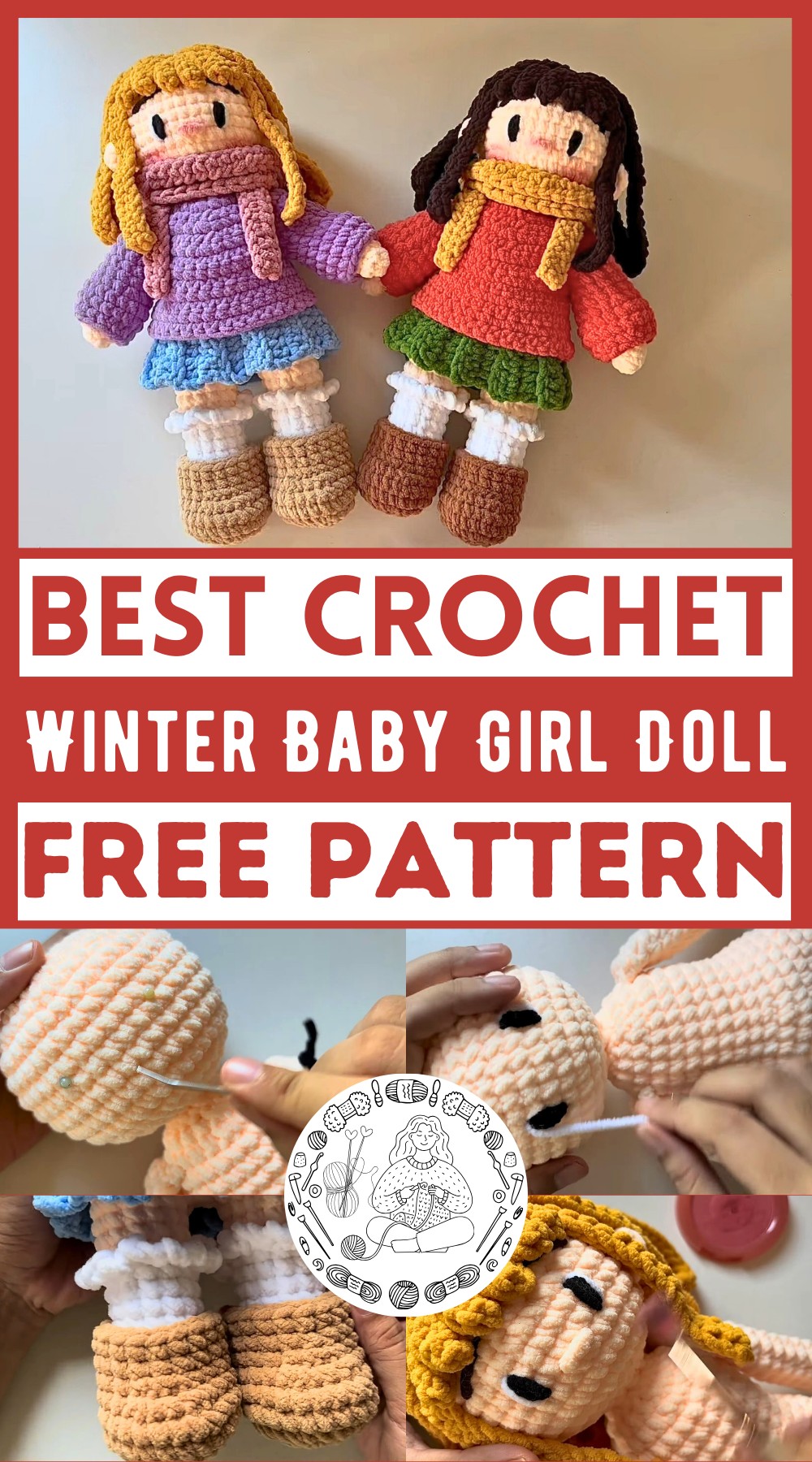 Winter Baby Girl Crochet Doll Tutorial