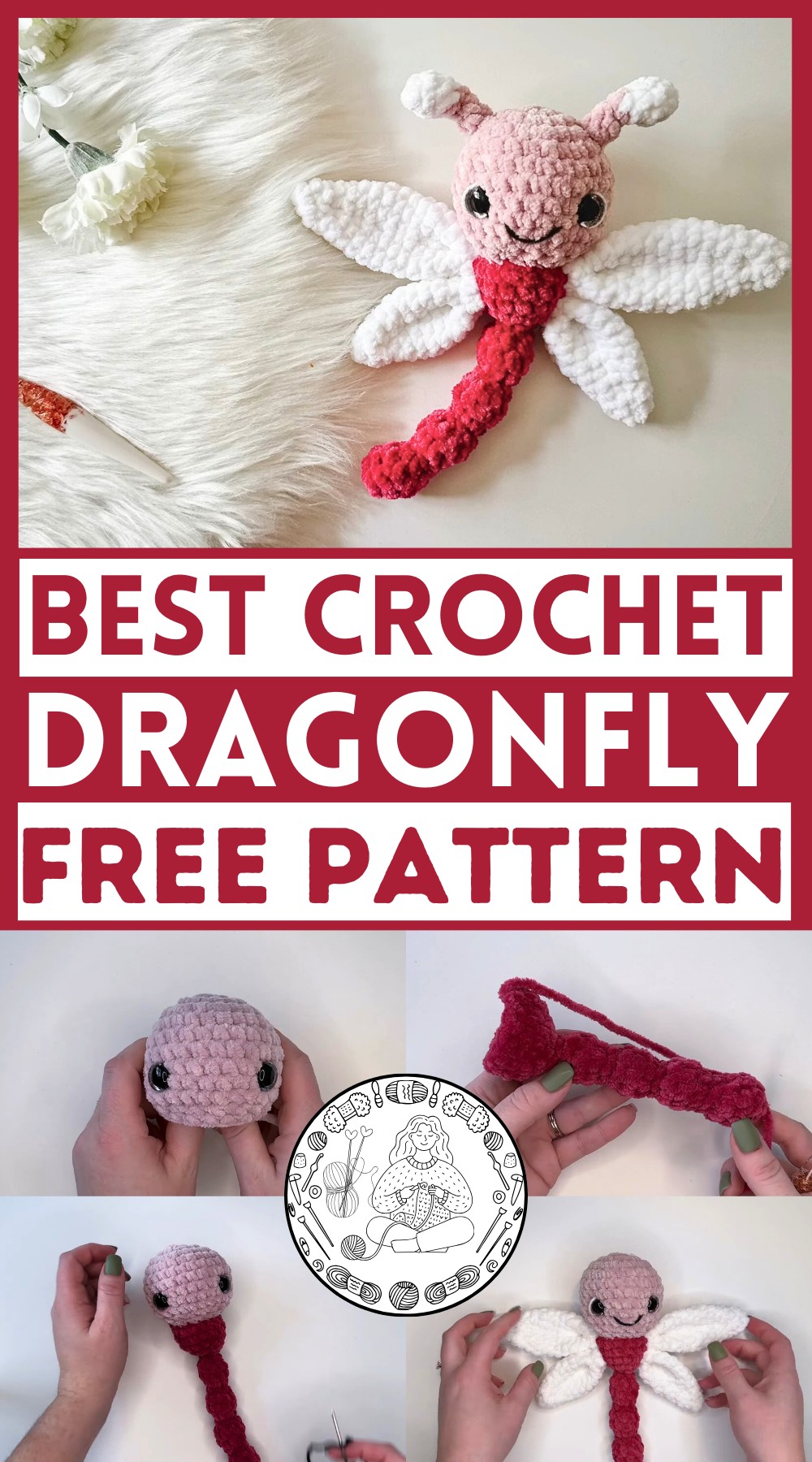 EASY Crochet Dragonfly Tutorial