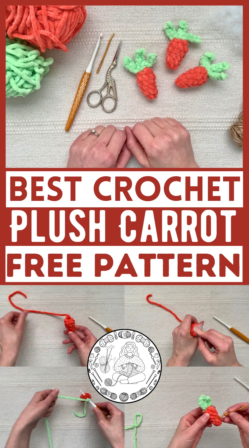 No Sew Crochet Plush Carrot Tutorial