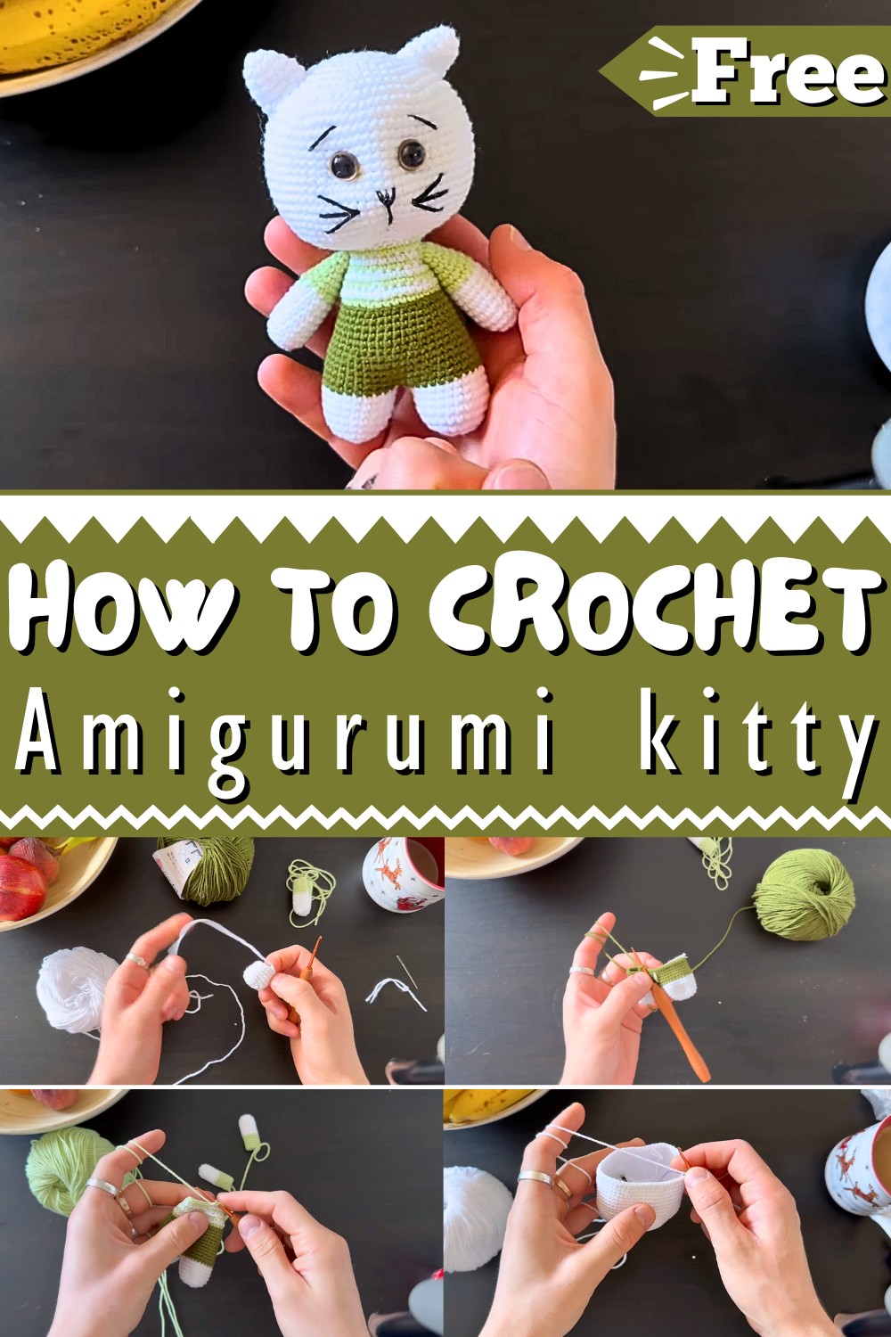 Amigurumi Kitty Crochet Tutorial Step By Step 1