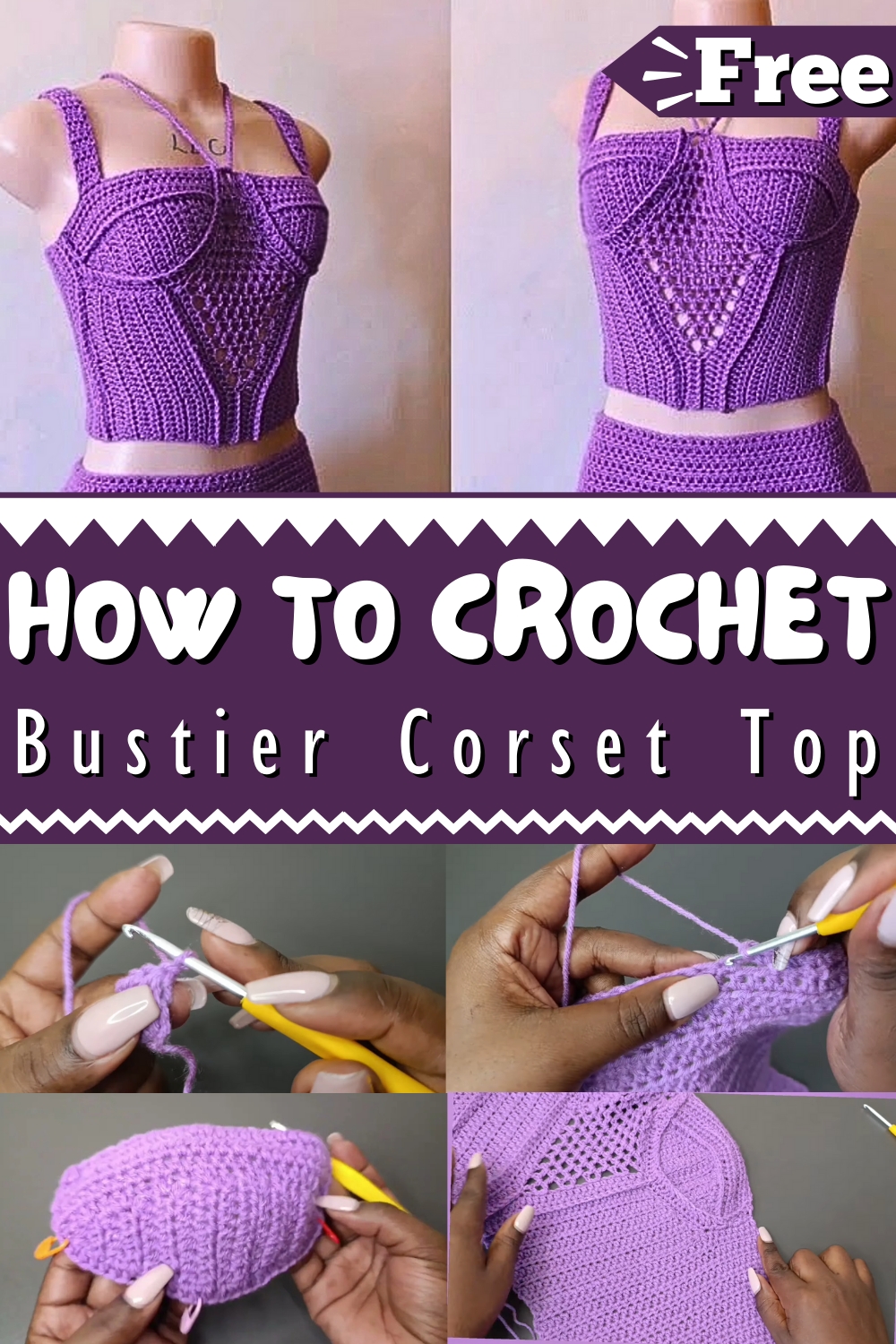 Crochet Bustier Corset Top 1