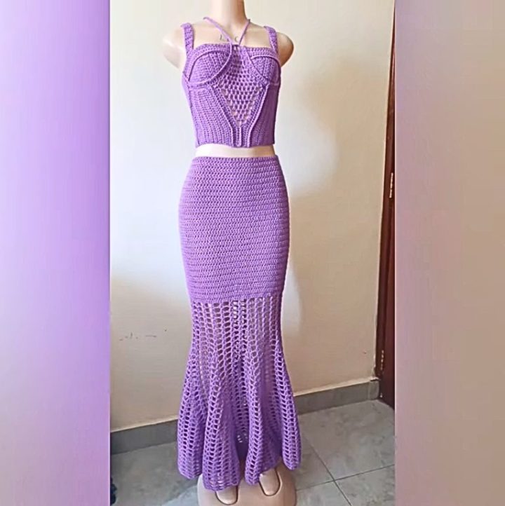 Crochet Bustier Corset Top
