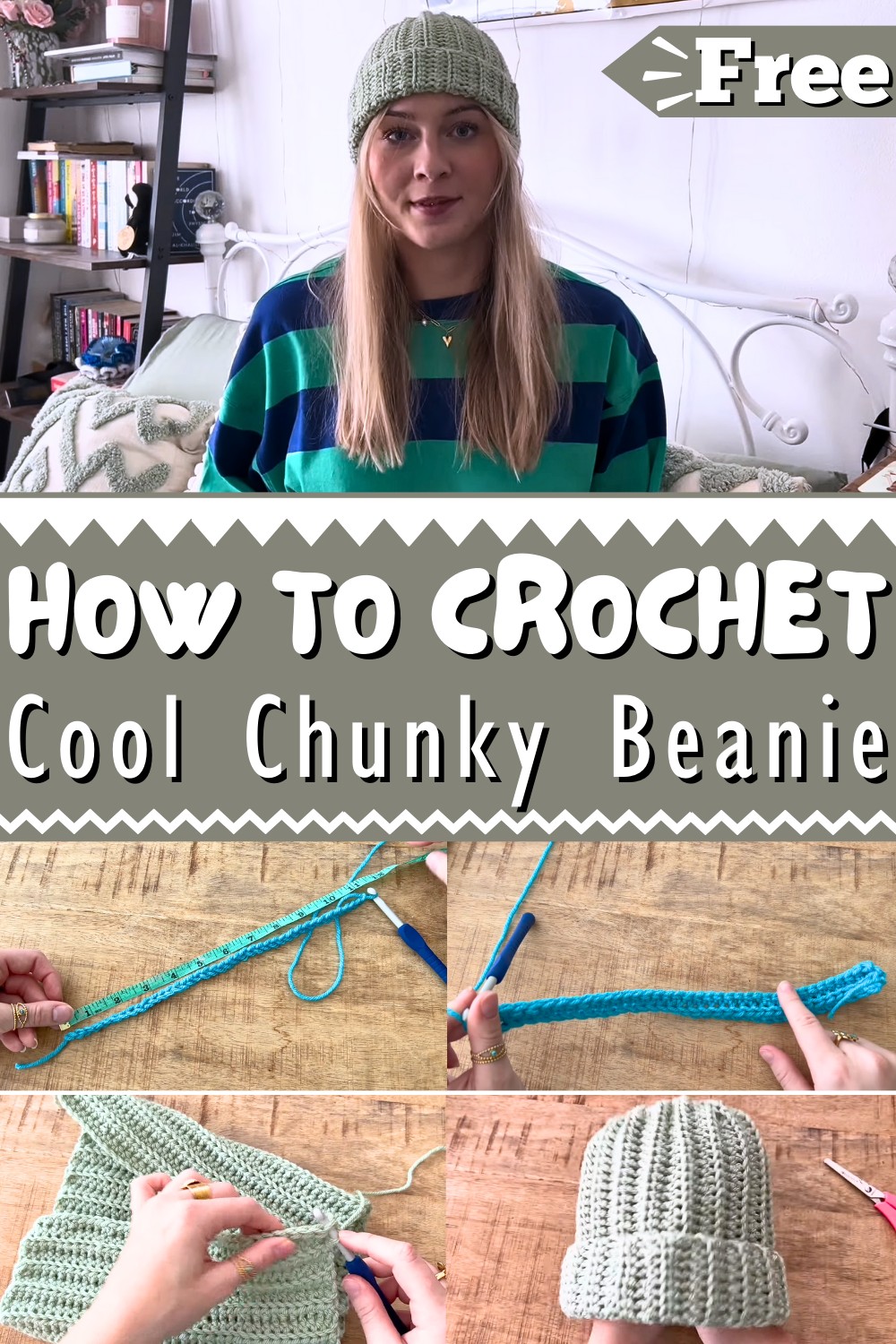 Crochet Chunky Beanie Pattern Beginner Friendly 1