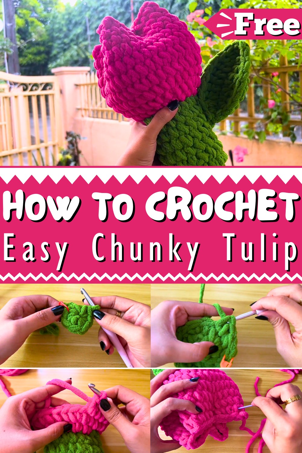 Crochet Chunky Tulip 1