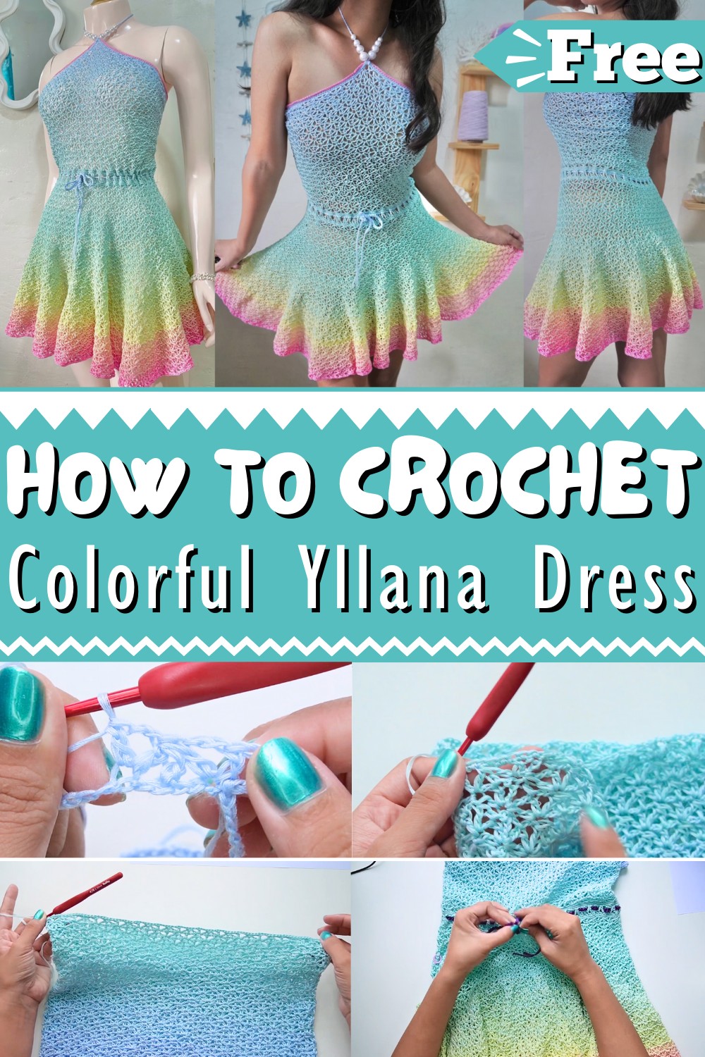 Crochet Dress Tutorial Yllana Dress For All Sizes 1